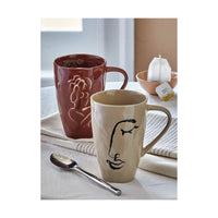 Cinnamon Stoneware Goddess Mug