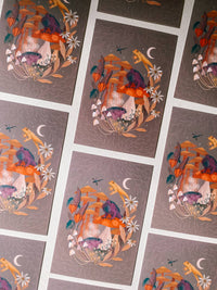 Toads & Toadstools Art Print