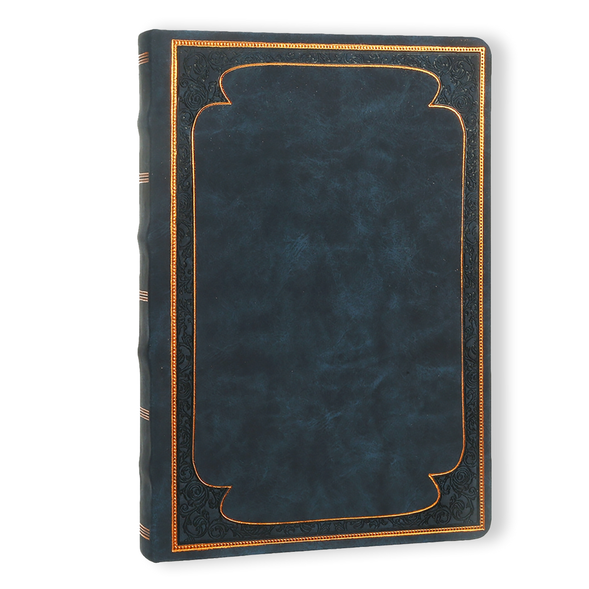Gilded Navy Leather Style Journal