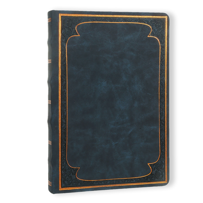 Gilded Navy Leather Style Journal