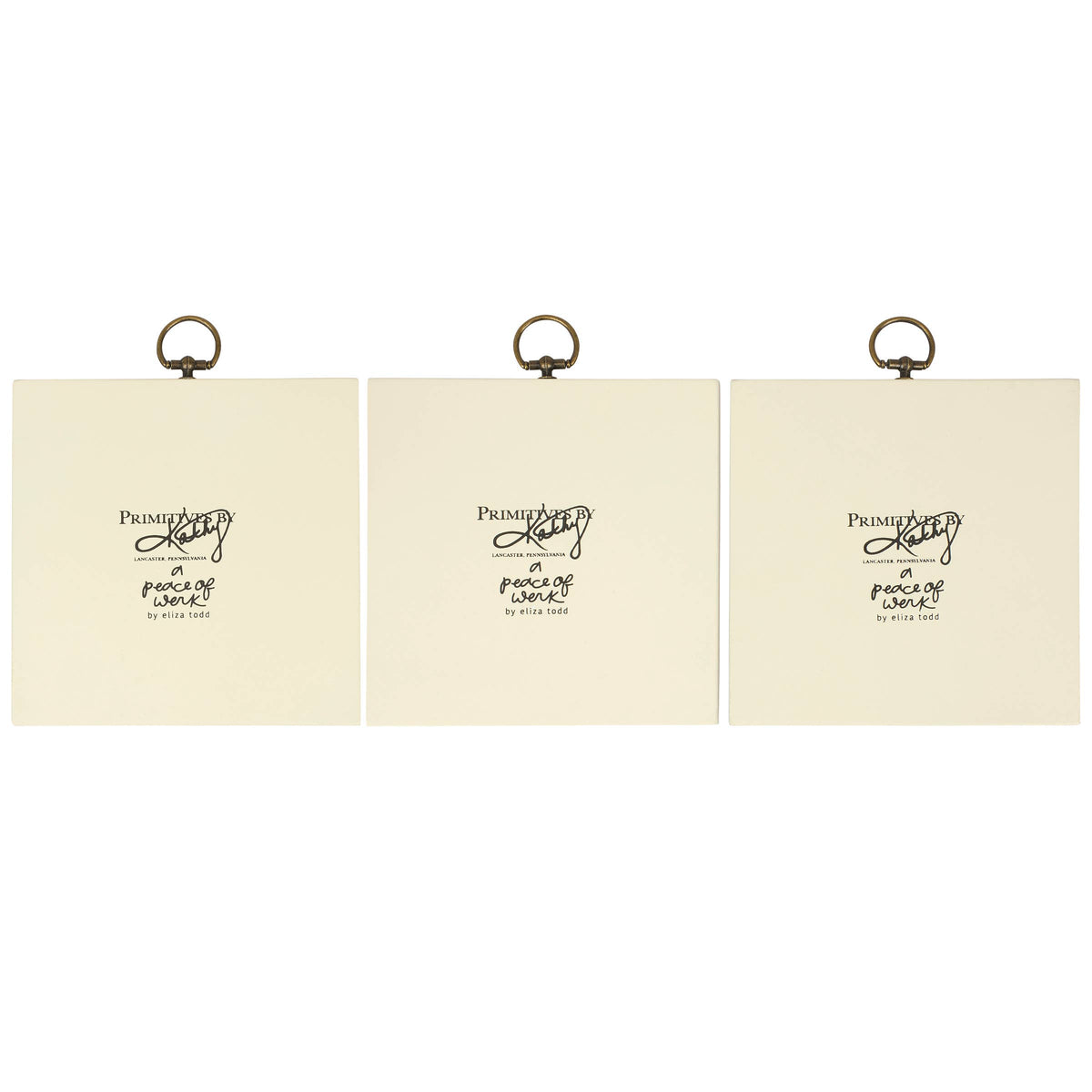 Wooden Indigo Hanging Tile Art (Various Designs)