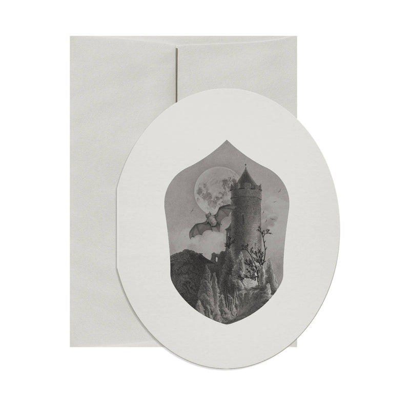 Dark Kingdom Oval Greeting Card