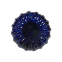 Vintage-Style Blue Swirl Glass Inkwell