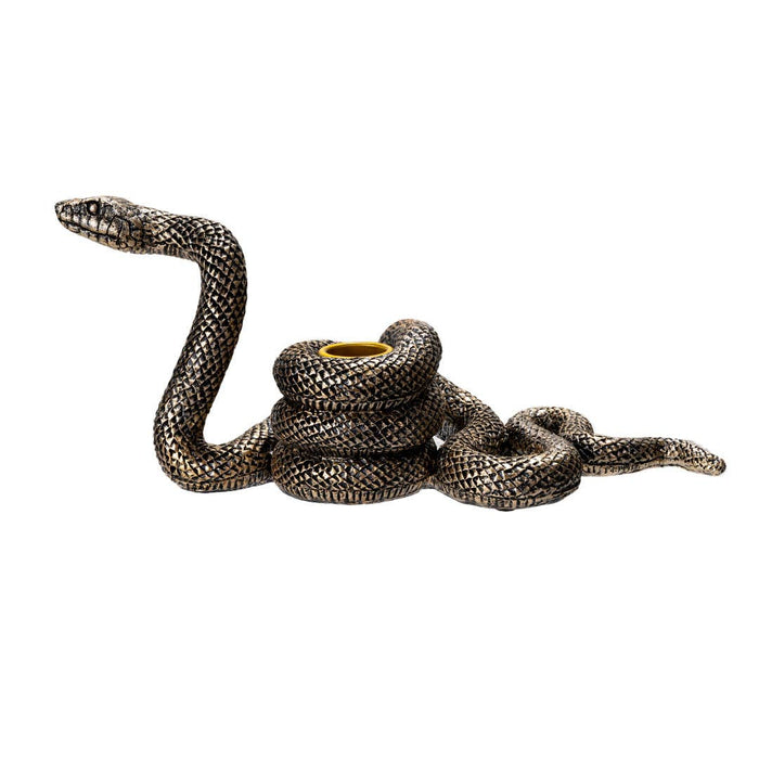 Bronze Serpent Candle Holder