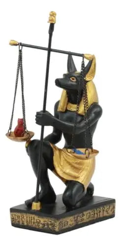 Egyptian Anubis Scales of Justice Statue
