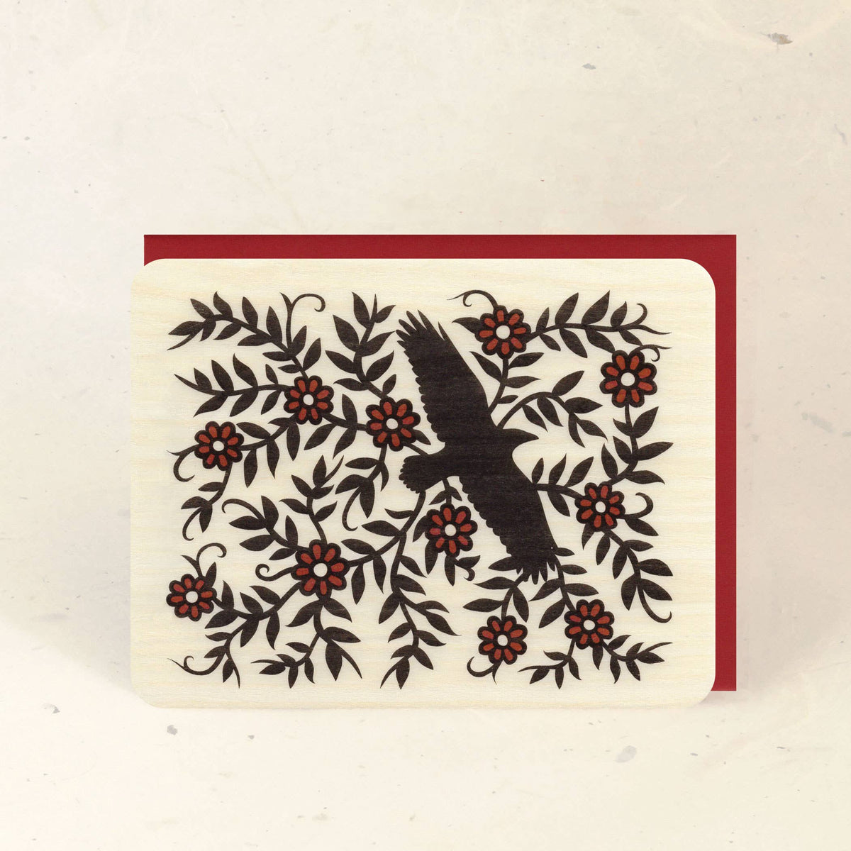 Raven Wood Greeting Card