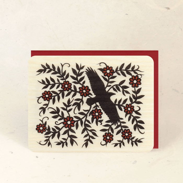 Raven Wood Greeting Card
