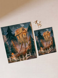 Baba Yaga's Cabin Art Print