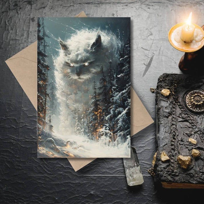 Yule Cat Jólaköttur Greeting Card