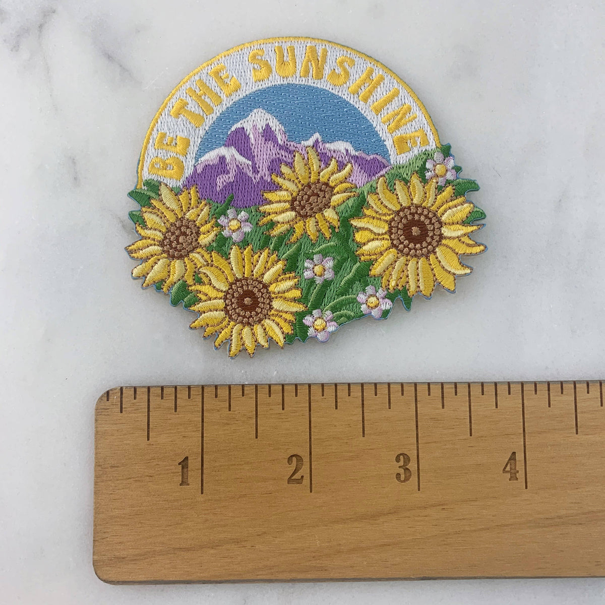 Be the Sunshine Sunflower Embroidered Patch