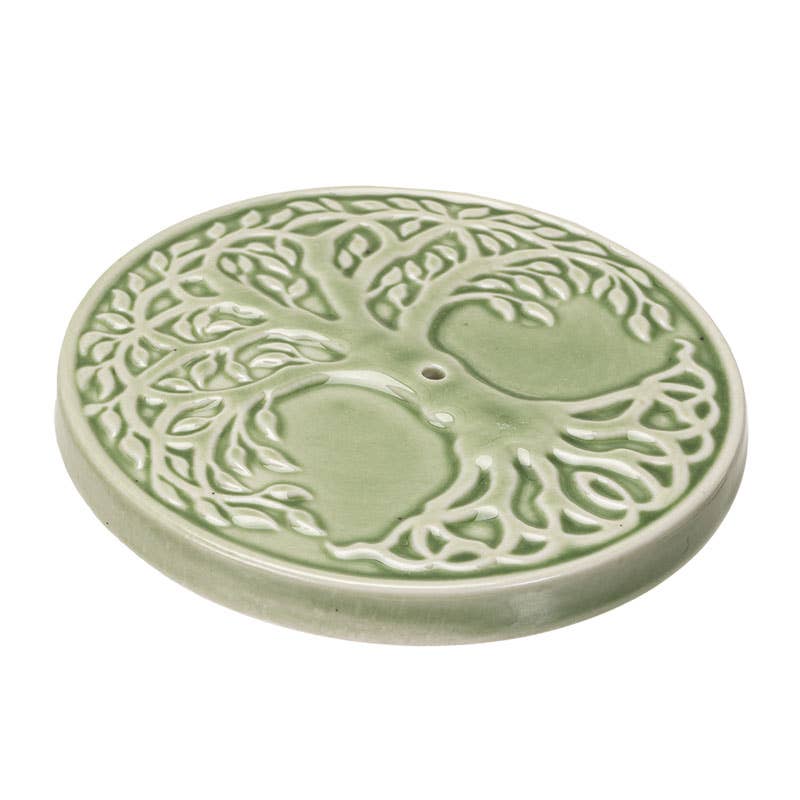 Tree of Life Ceramic Incense Burner