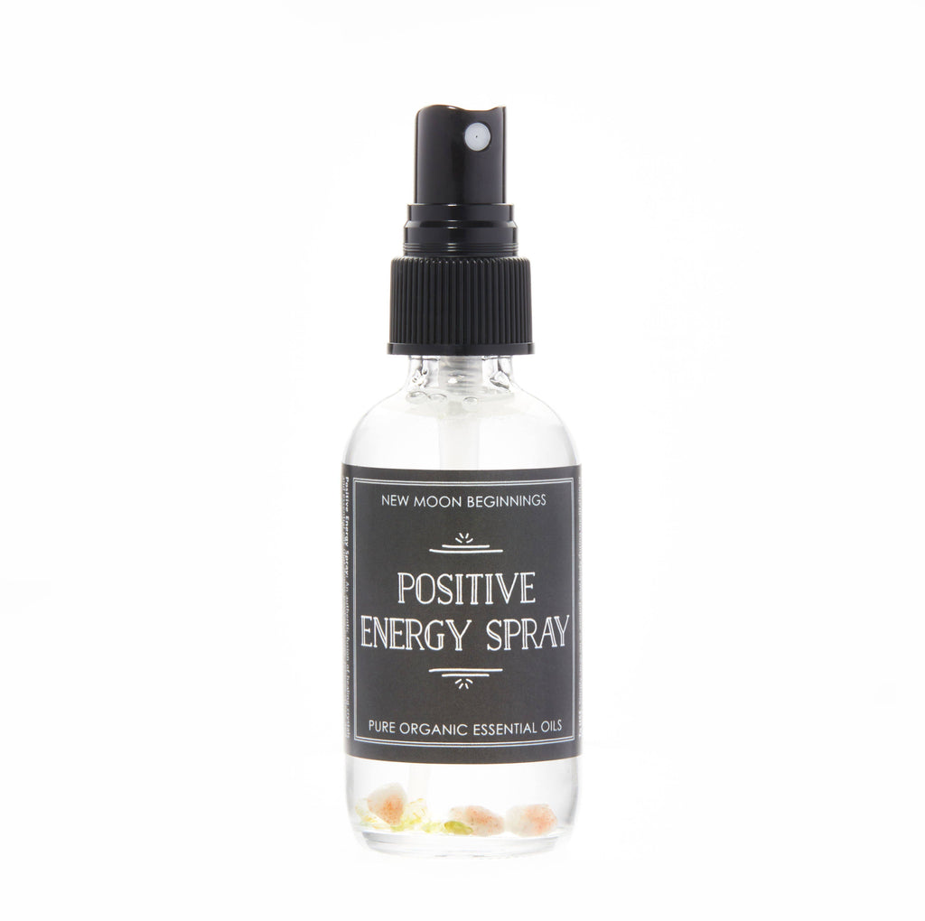 Positive Energy Spray with Crystal Chips and Essential Oils