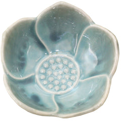 Ceramic Blue Lotus Flower Dish