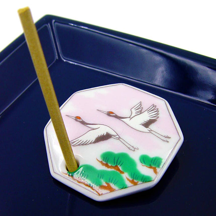 Spring Cranes Porcelain Incense Holder