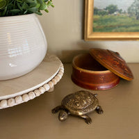 Antiqued Brass Turtle Box