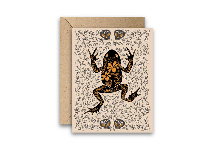 Dark Omens Toad Greeting Card