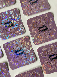 Fox Manor Holographic Vinyl Sticker