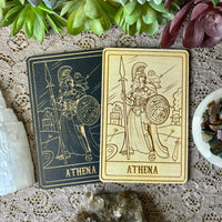 Athena Deity Card | Altar Decor | Wall Art | Shelf Leaner
