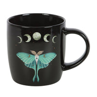 Dark Forest Luna Moth Ceramic Mug