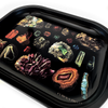 Crystals & Minerals Vintage Illustration Metal Trinket Tray
