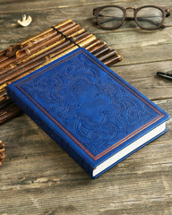 Antique Azure Leather Style Journal