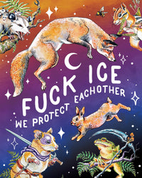 F*ck Ice Fox & Hare Vinyl Sticker
