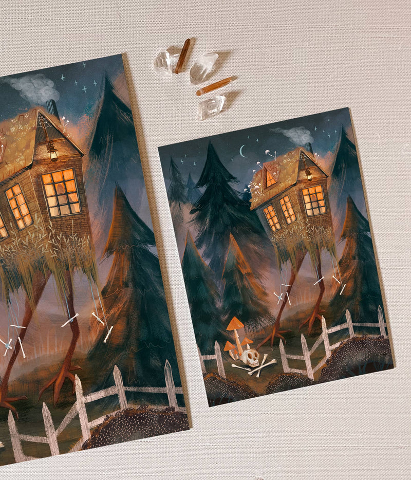 Baba Yaga's Cabin Art Print