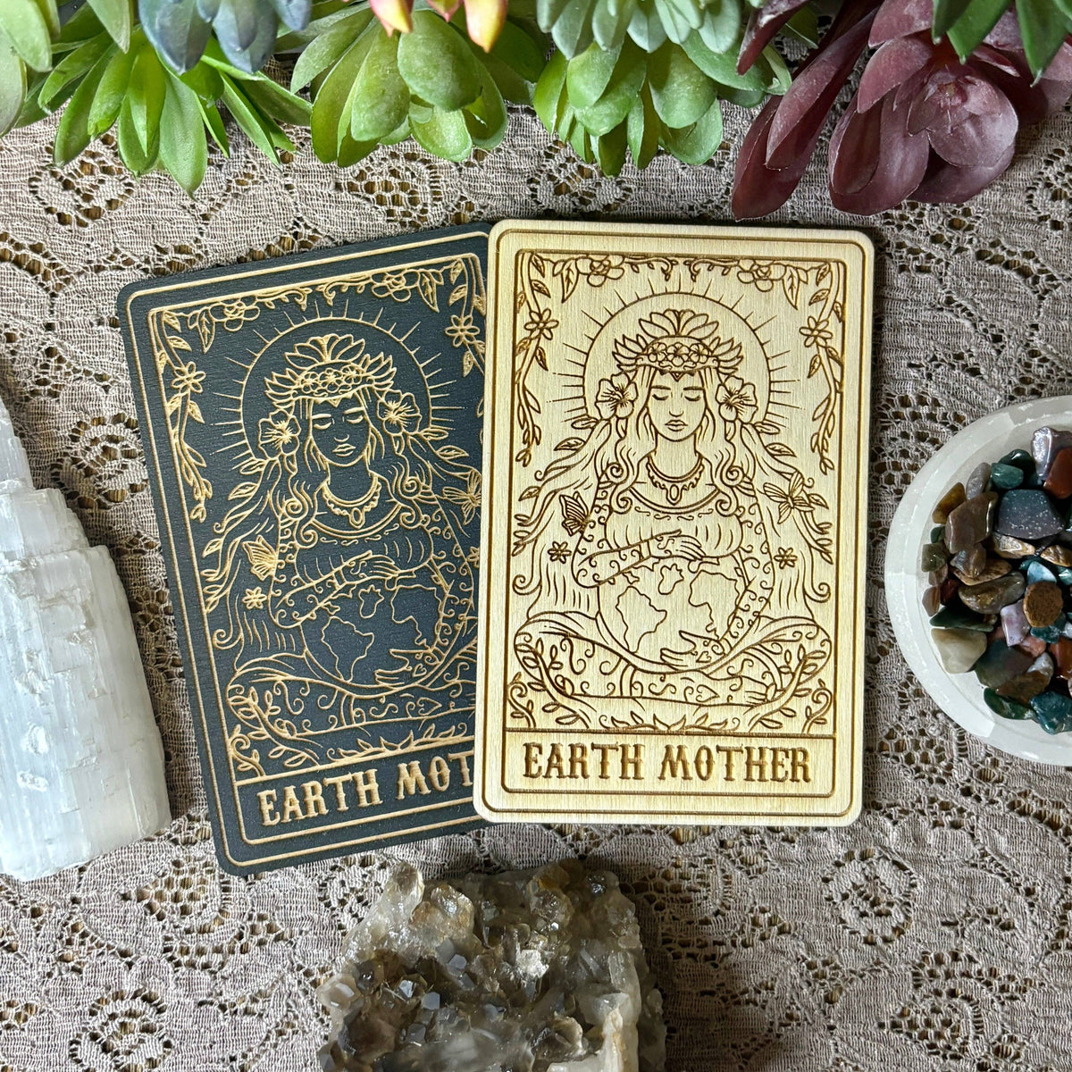 Earth Mother Deity Card | Altar Decor | Wall Art