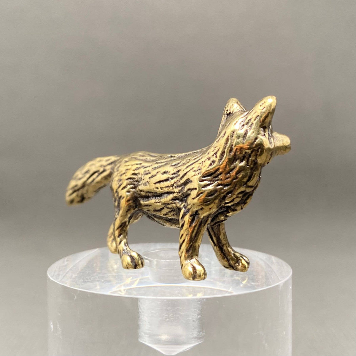 Small Brass Fox Decoration