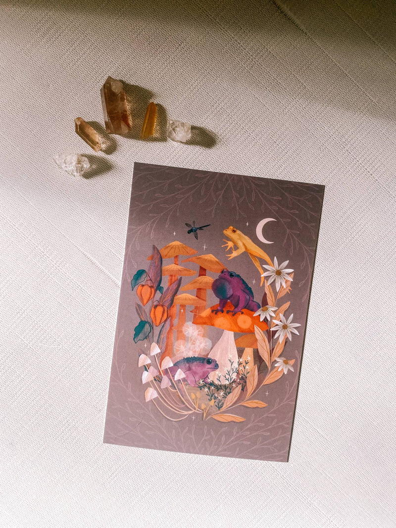 Toads & Toadstools Art Print