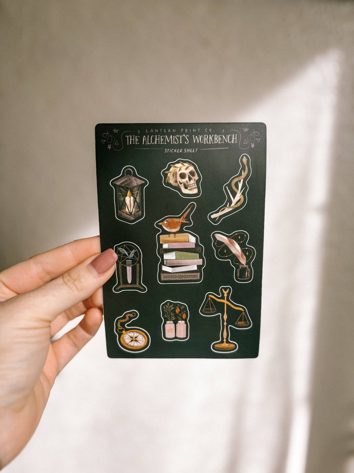 Alchemist's Workbench Vinyl Sticker Sheet