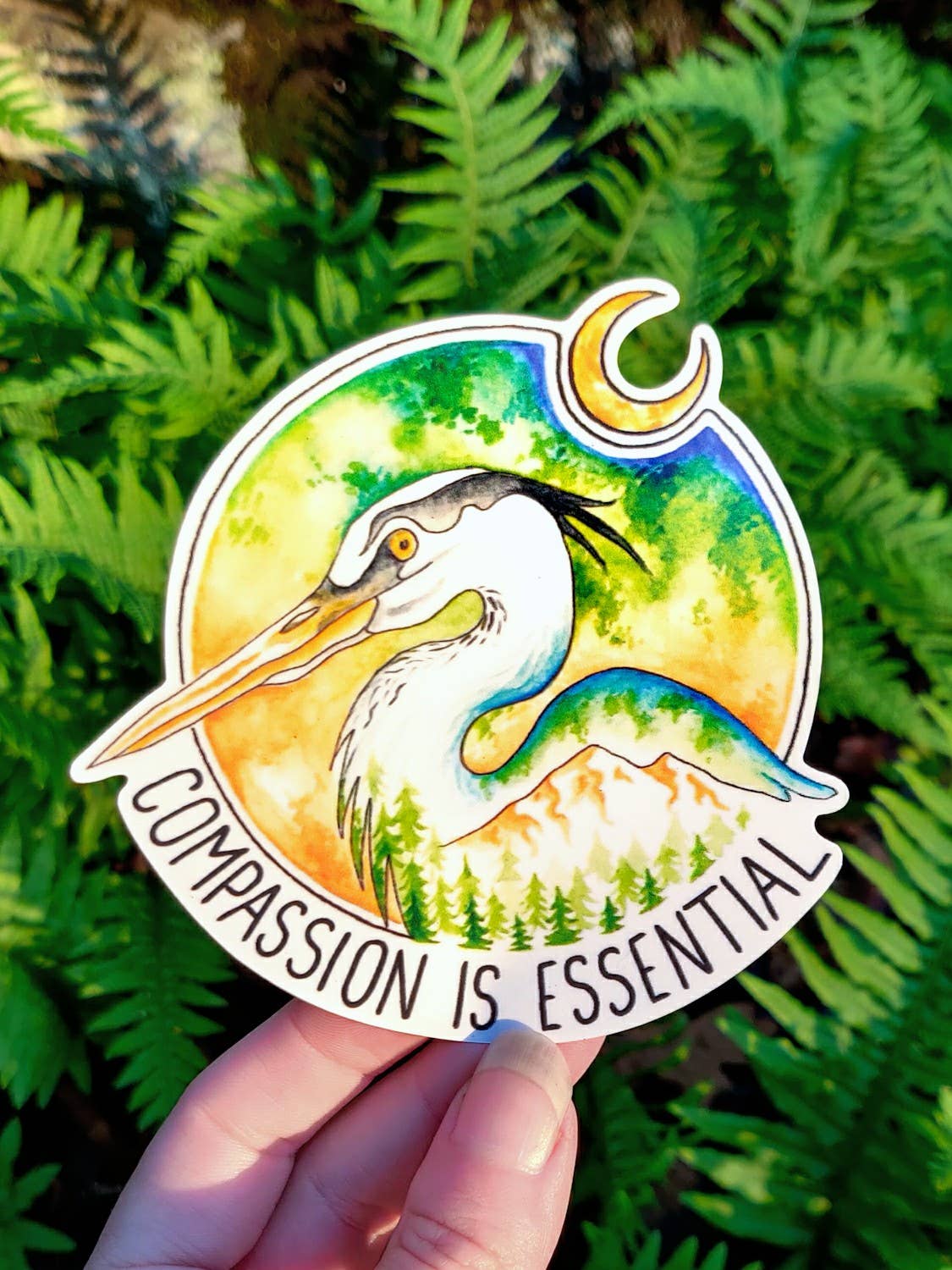Compassion is Essential Vinyl Sticker