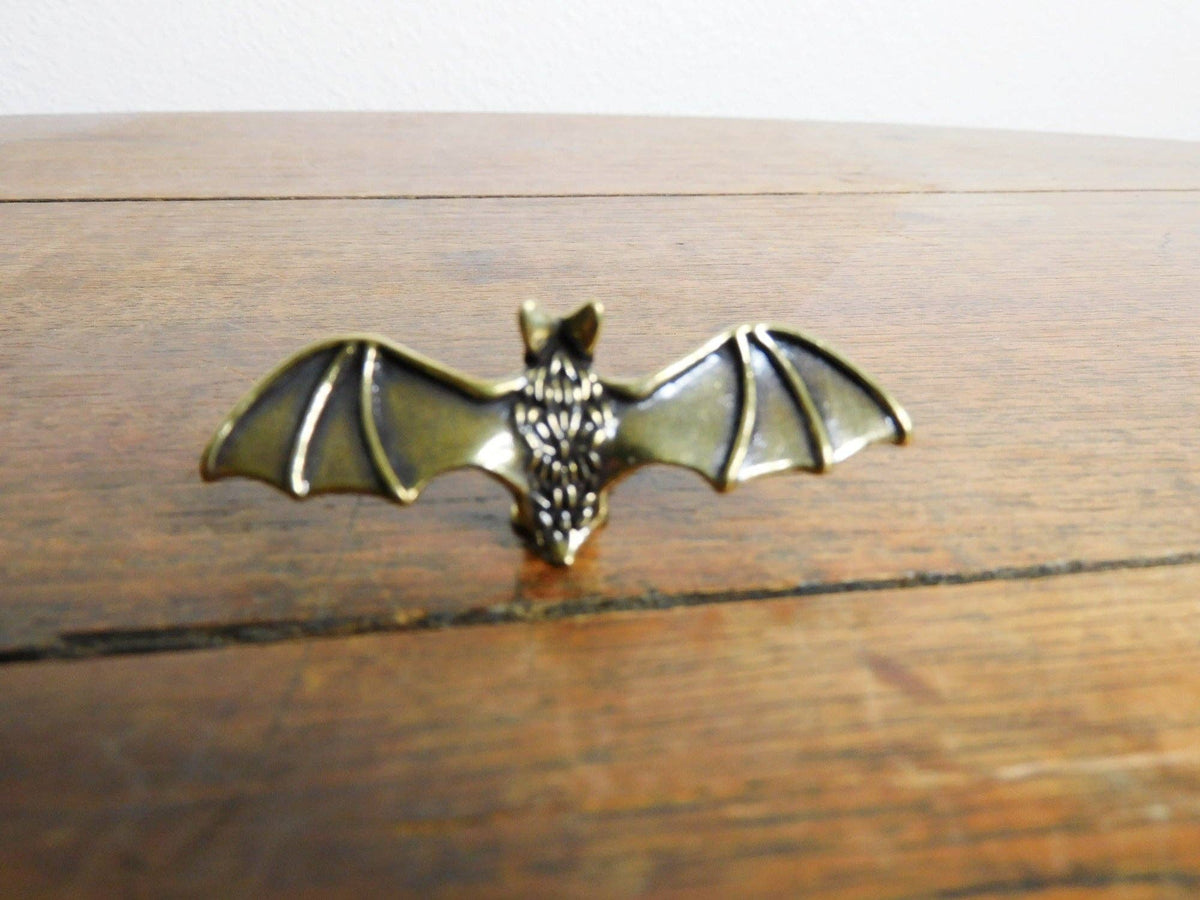 Brass Bat Figurine