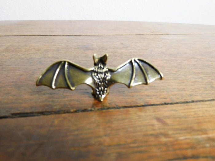 Brass Bat Figurine