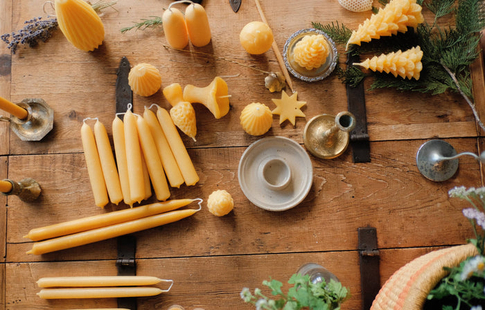 Beeswax Morel Mushroom Candle