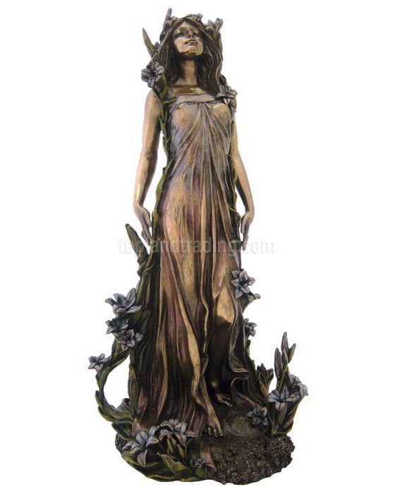 Awaken & Bloom Painted Resin Statue