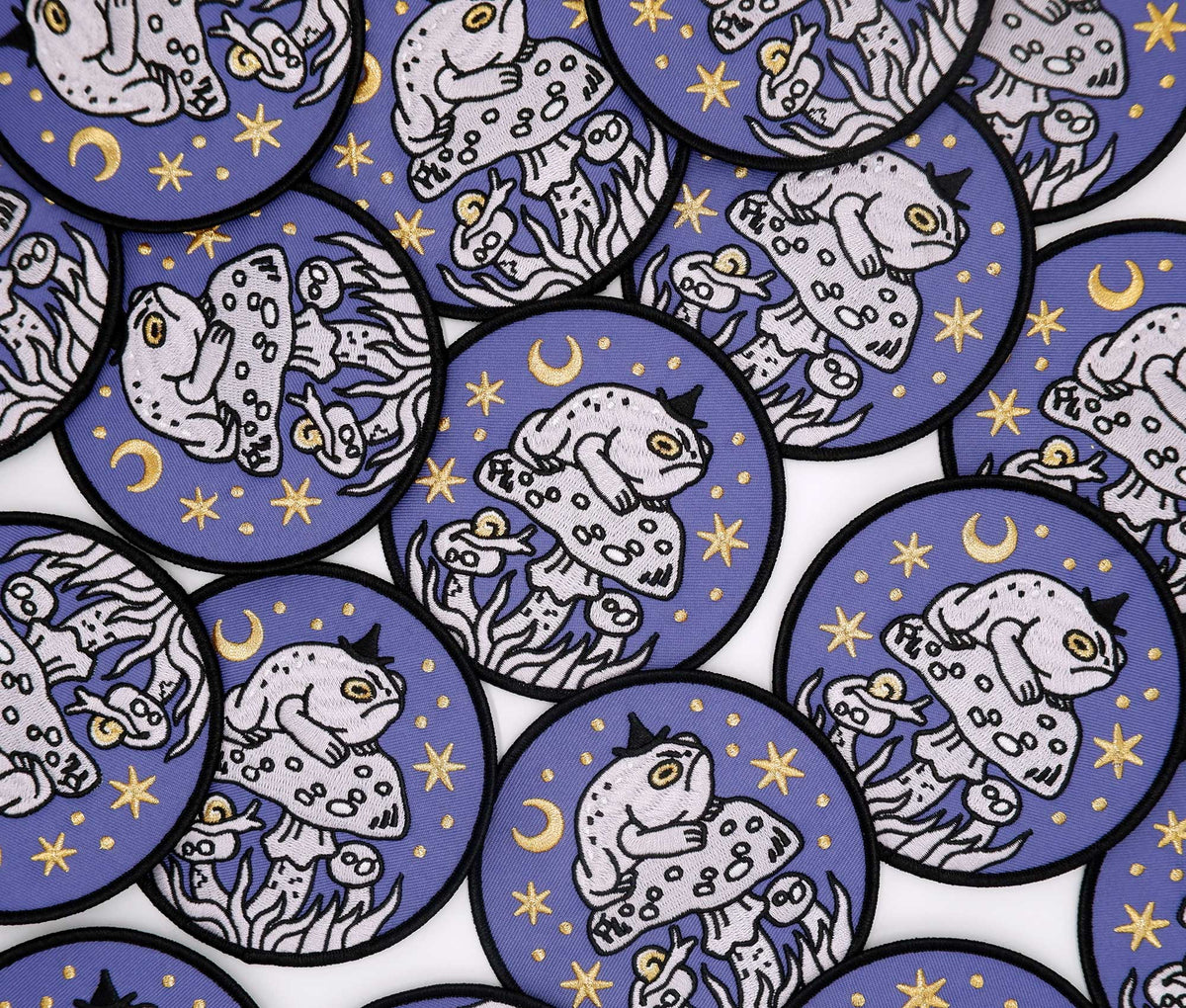 Grumpy Toad Witch Embroidered Patch