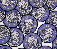 Grumpy Toad Witch Embroidered Patch