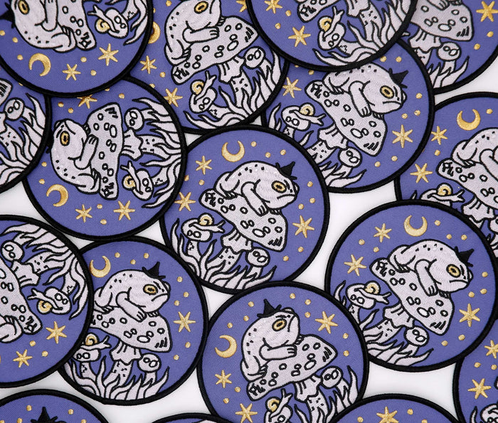 Grumpy Toad Witch Embroidered Patch