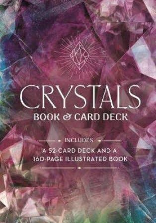 Crystals Book and Card Deck in Hinged Box