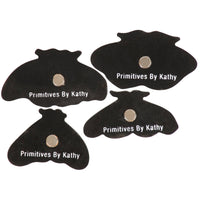 Dark Academia Wooden Moth Magnet Set