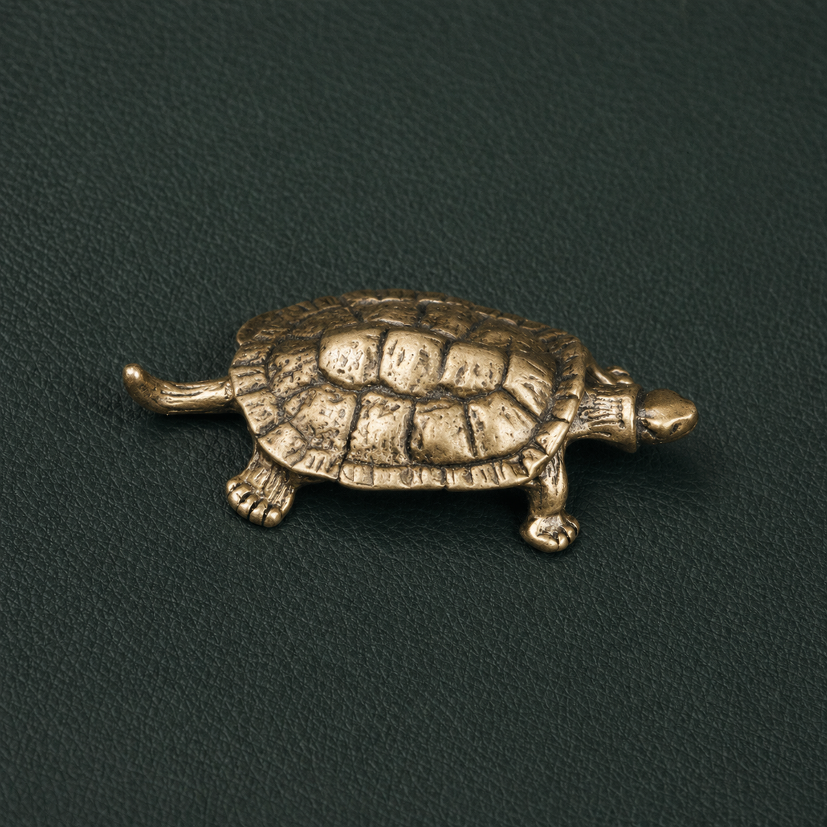 Antique Brass Money Turtle Figurine