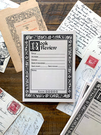 Reader's Book Review Notepad