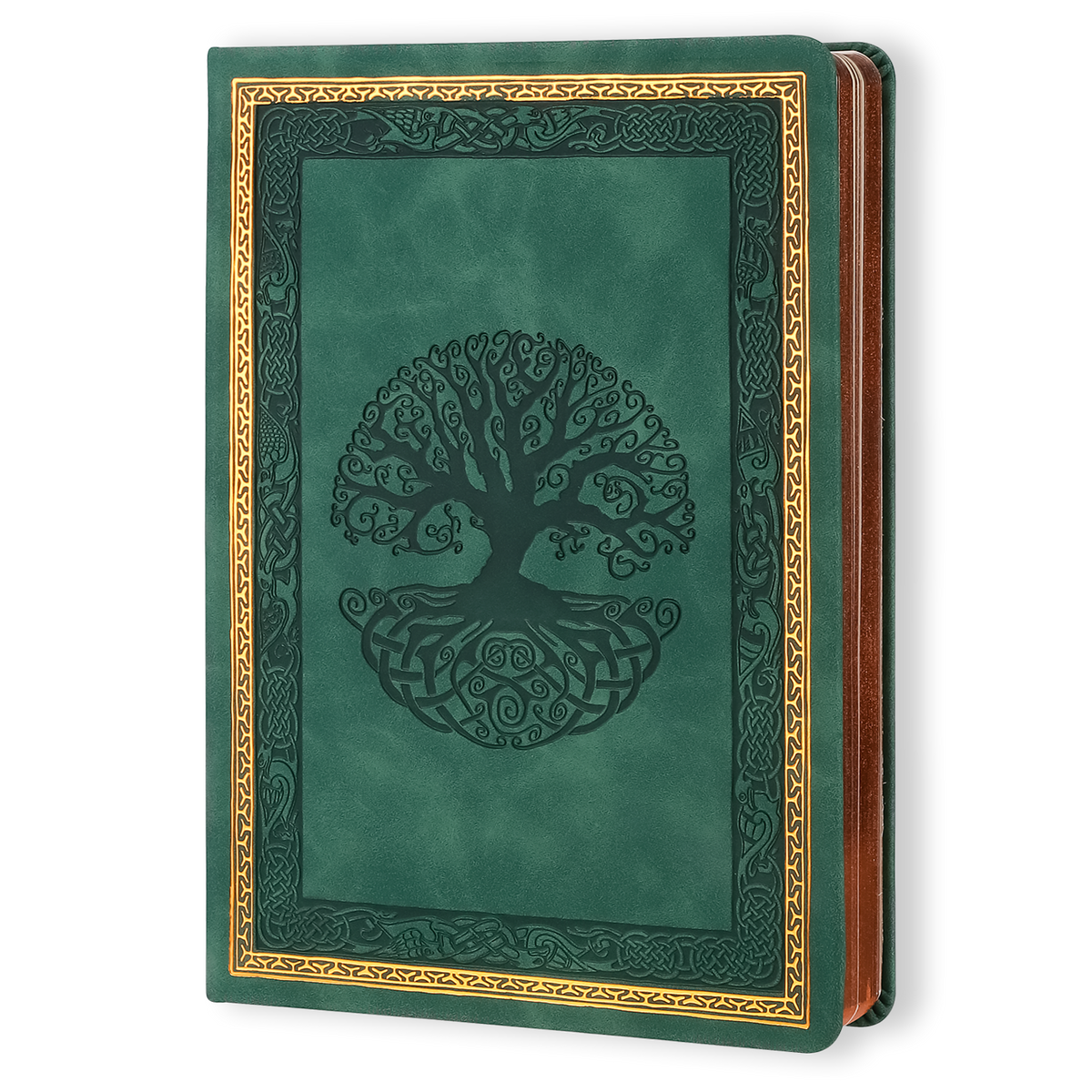 Celtic Tree of Life Evergreen Leather Style Journal