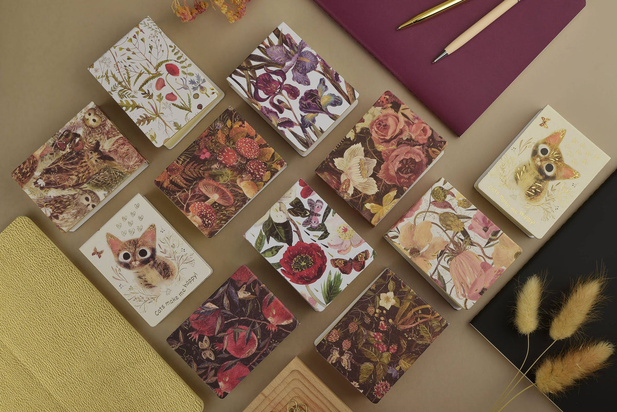 Unlined Mini Forest Mushroom Tear-Away Notepad