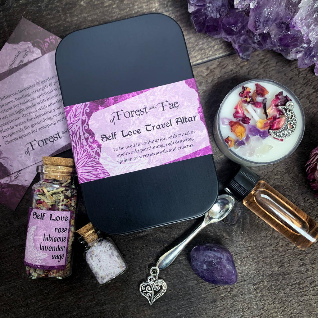 Self Love Travel Altar Tin