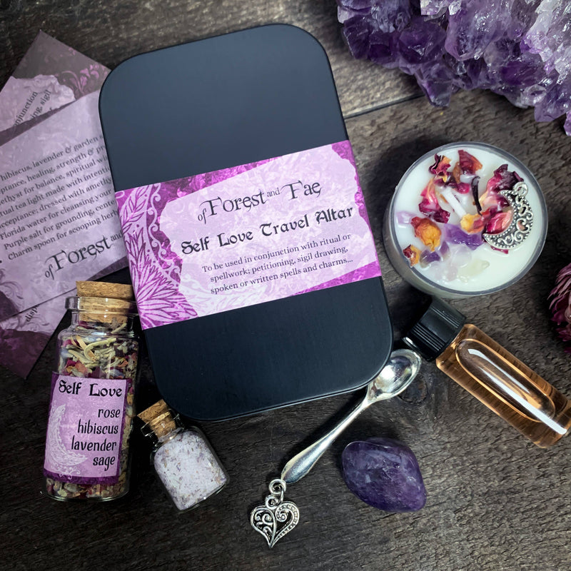 Self Love Travel Altar Tin