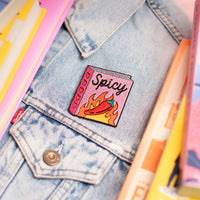 Spicy Book Embroidered Patch