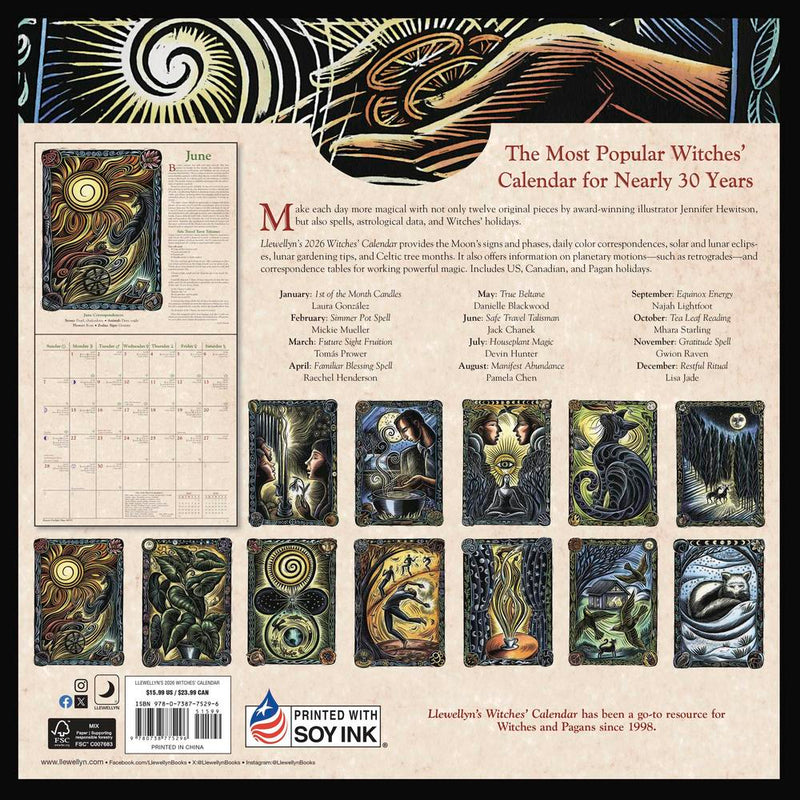 Llewellyn's Witches' Calendar 2026