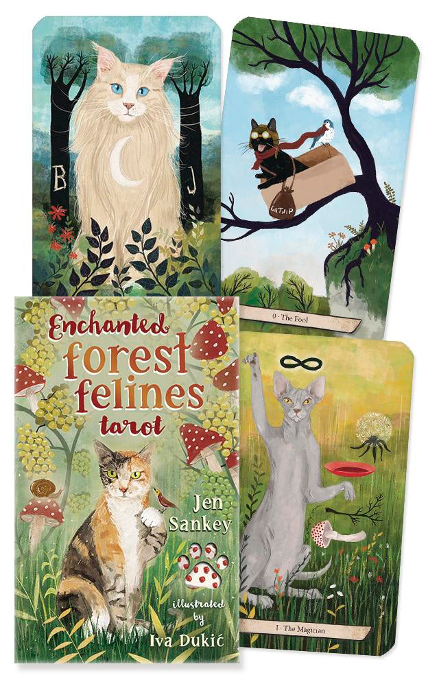 Enchanted Forest Felines Tarot by Jen Sankey